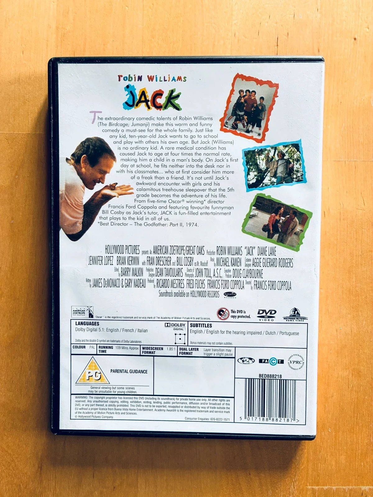 ☀DVD Jack de Francis Ford Coppola avec Robin Williams. – photo 3